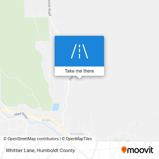 Whittier Lane map