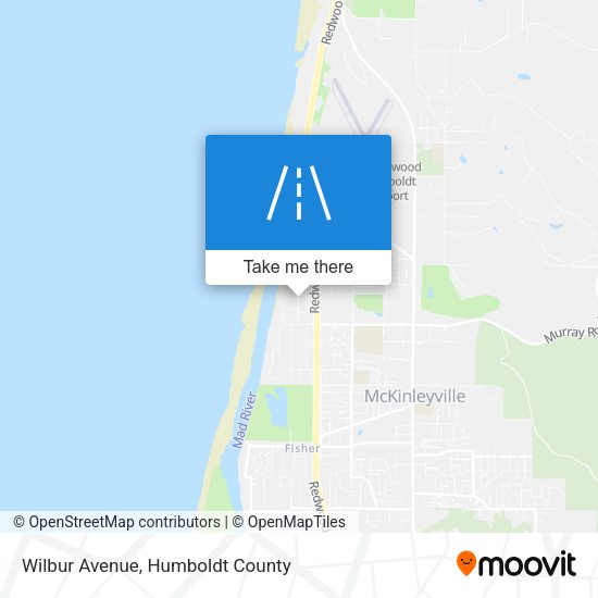 Wilbur Avenue map