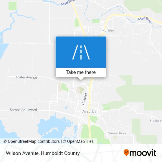 Wilson Avenue map
