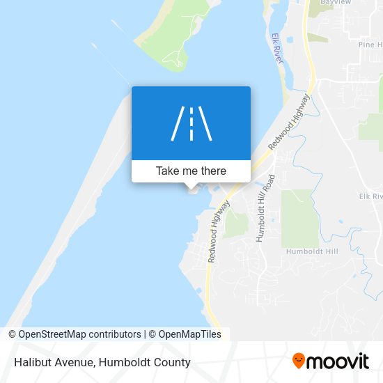 Halibut Avenue map