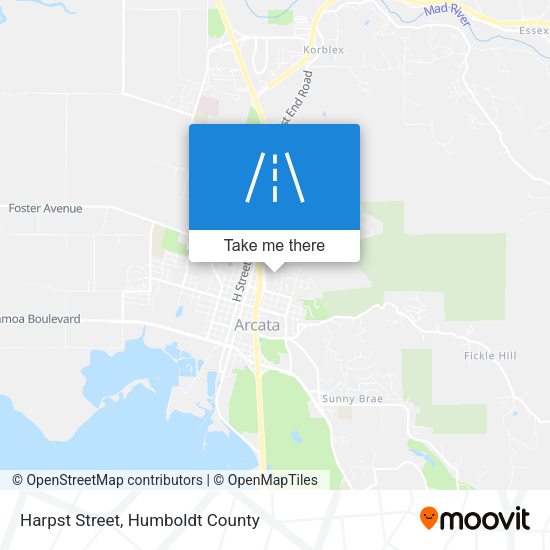 Harpst Street map
