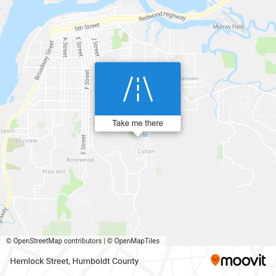 Mapa de Hemlock Street