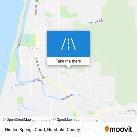 Mapa de Hidden Springs Court