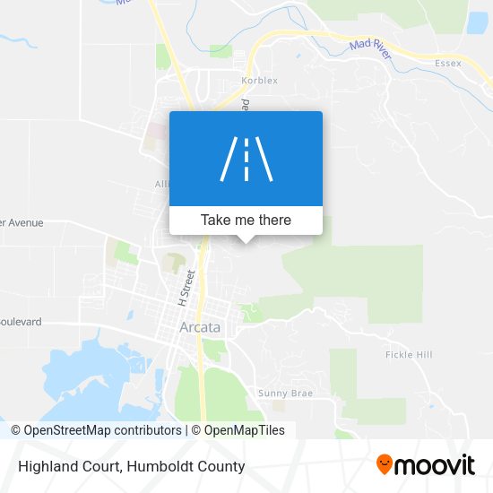 Mapa de Highland Court