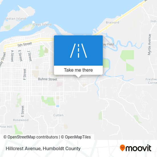 Hillcrest Avenue map