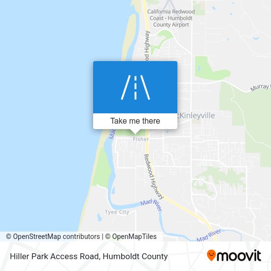 Hiller Park Access Road map