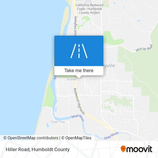 Mapa de Hiller Road