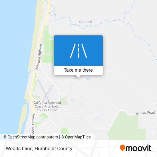 Woods Lane map