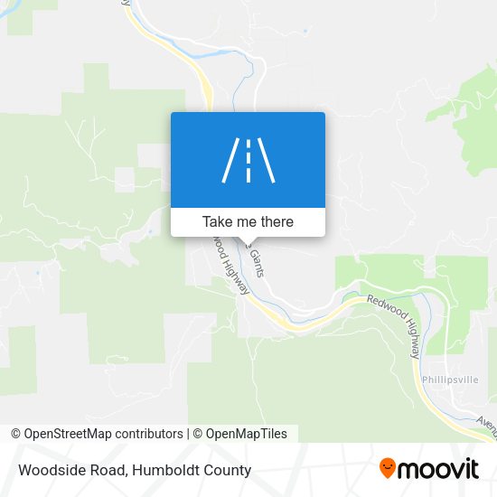 Woodside Road map