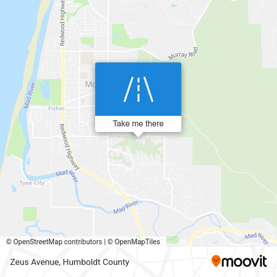 Zeus Avenue map