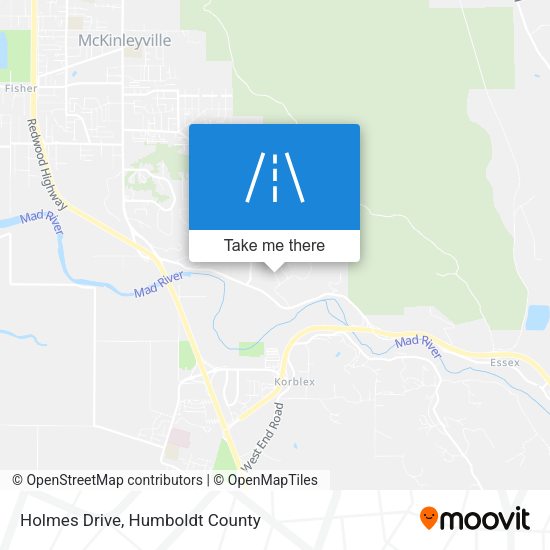 Mapa de Holmes Drive