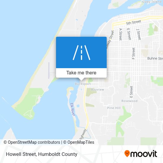 Mapa de Howell Street