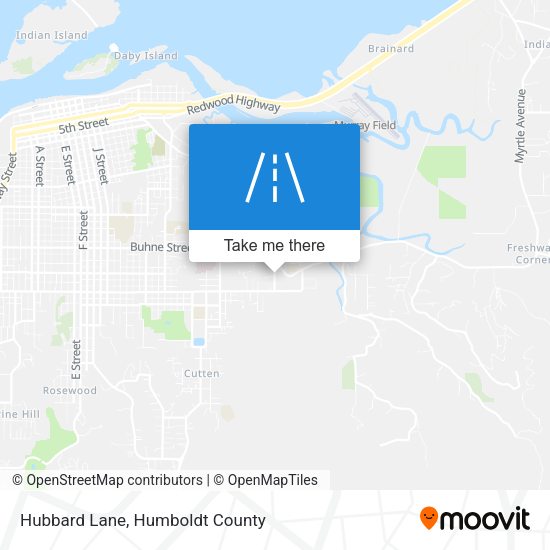 Hubbard Lane map