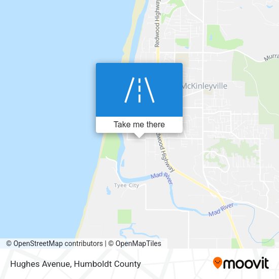 Mapa de Hughes Avenue
