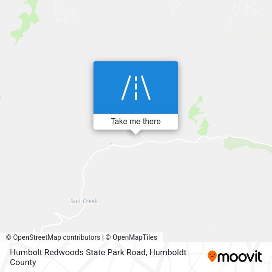 Humbolt Redwoods State Park Road map
