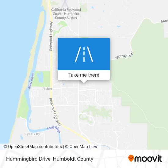 Hummingbird Drive map