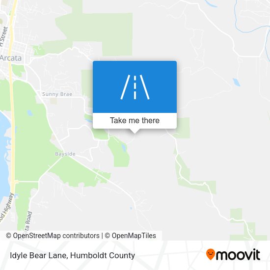 Idyle Bear Lane map