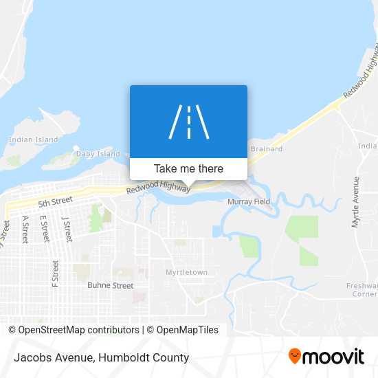 Jacobs Avenue map