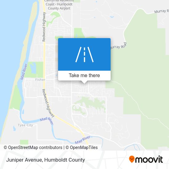 Juniper Avenue map