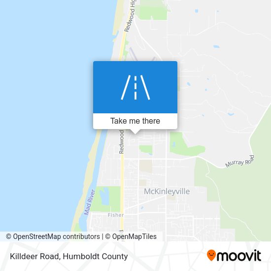 Killdeer Road map