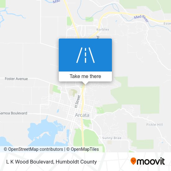 Mapa de L K Wood Boulevard