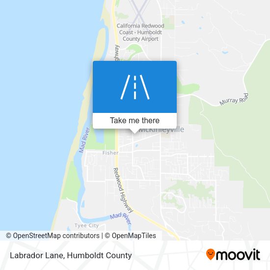 Labrador Lane map