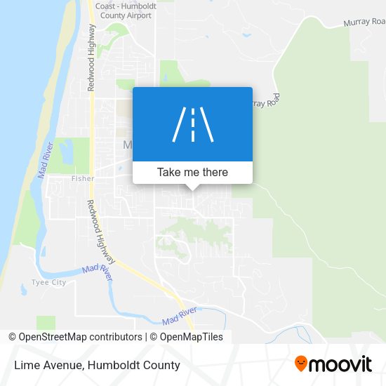 Mapa de Lime Avenue