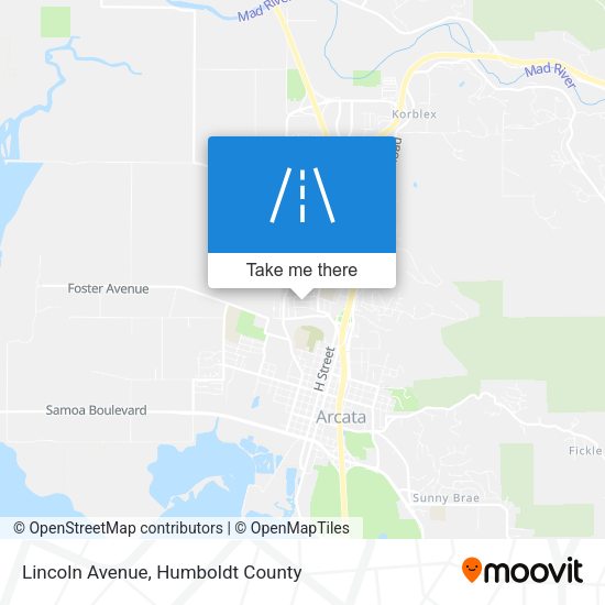 Mapa de Lincoln Avenue