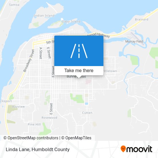Linda Lane map