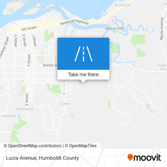 Lucia Avenue map