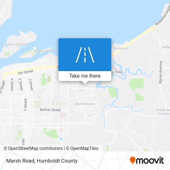 Mapa de Marsh Road