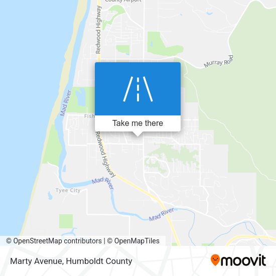 Marty Avenue map