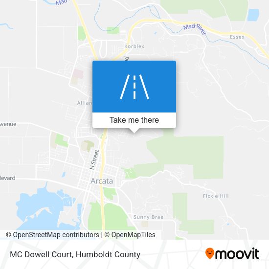 Mapa de MC Dowell Court