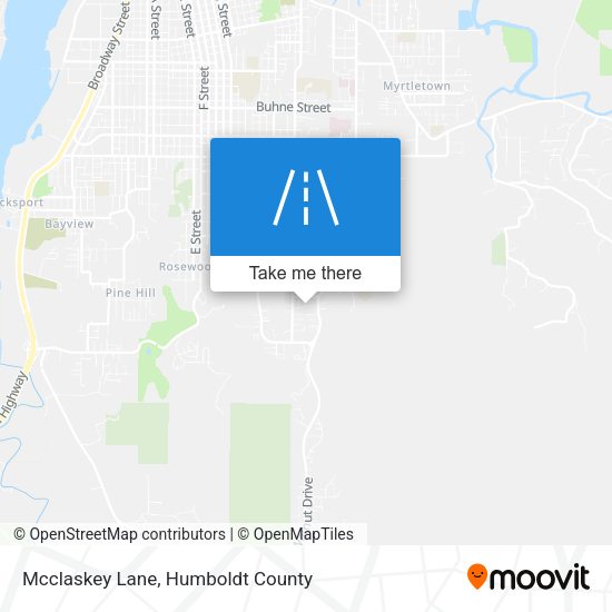 Mcclaskey Lane map