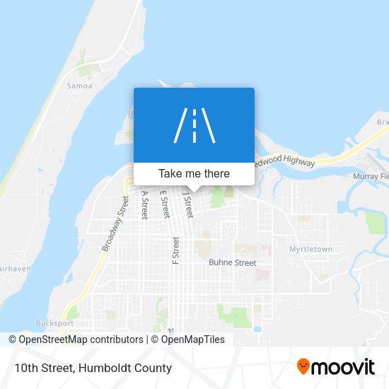 10th Street map