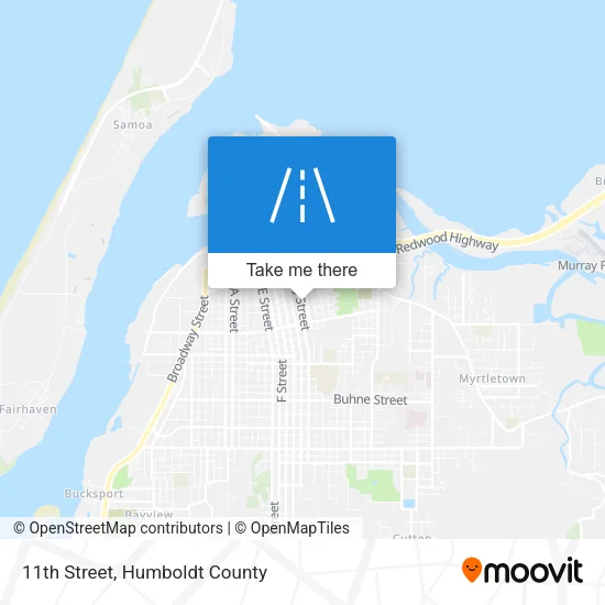 Mapa de 11th Street