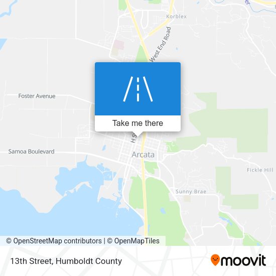 13th Street map