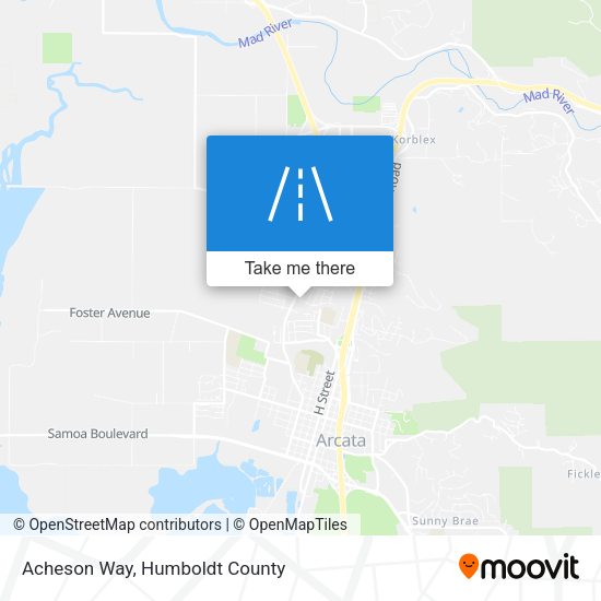 Acheson Way map