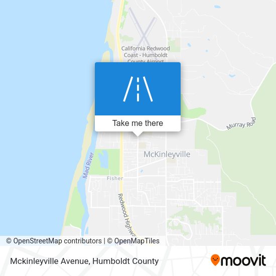 Mapa de Mckinleyville Avenue