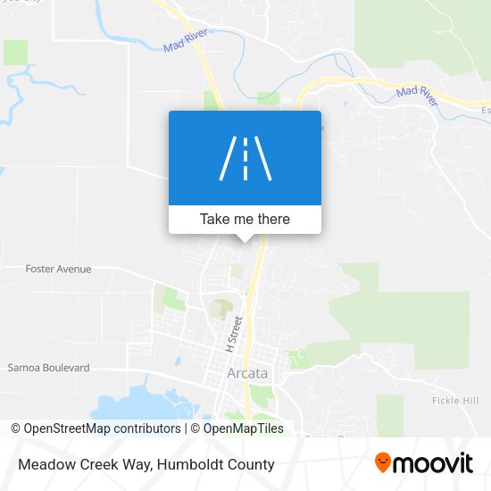 Meadow Creek Way map