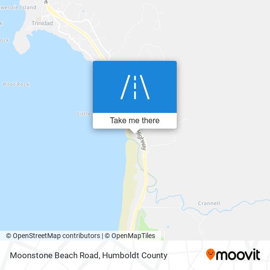 Moonstone Beach Road map