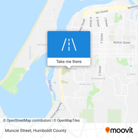 Muncie Street map