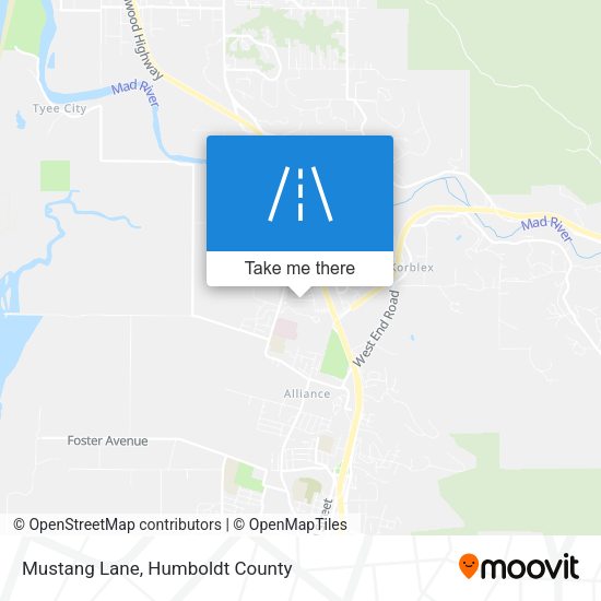 Mapa de Mustang Lane