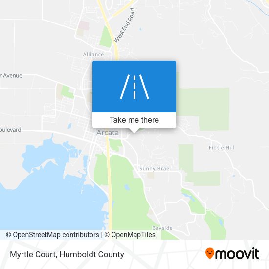 Myrtle Court map