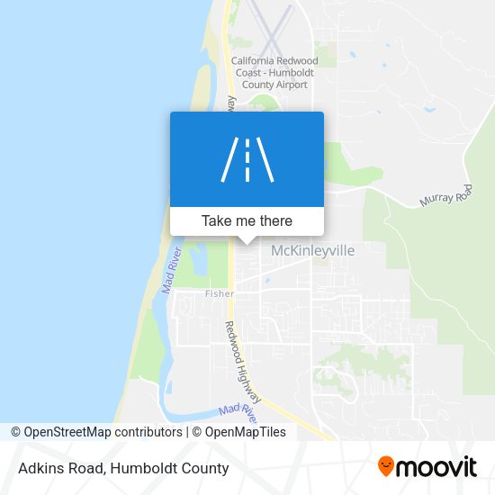 Adkins Road map
