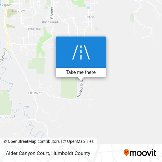 Mapa de Alder Canyon Court
