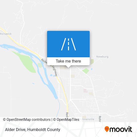 Mapa de Alder Drive
