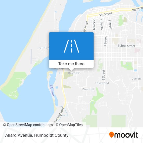 Allard Avenue map