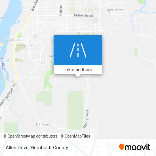 Allen Drive map