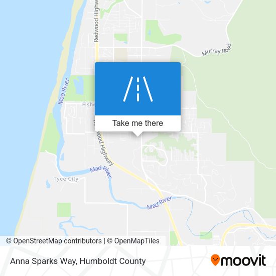 Anna Sparks Way map